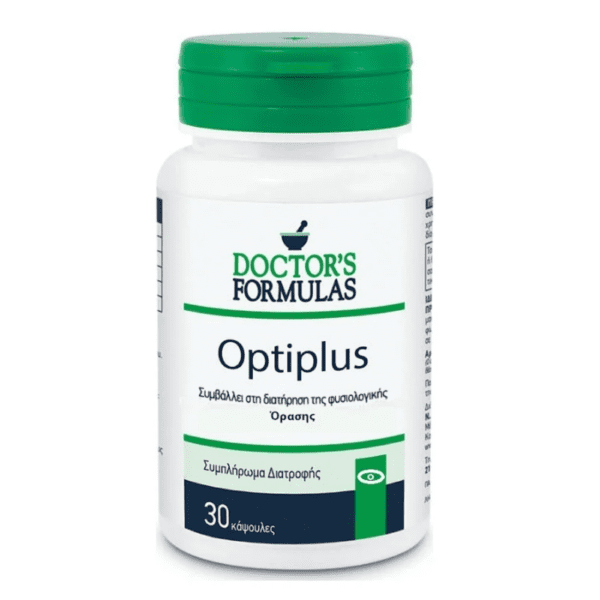 Το OPTIPLUS είναι ένα συμπλήρωμα διατροφής που τα συστατικά του συμβάλλουν στη διατήρηση της φυσιολογικής όρασης.