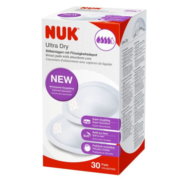 NUK Επιθέματα στήθους Ultra Dry – για περισσότερη ασφάλεια και άνεση στην καθημερινότητά σας.