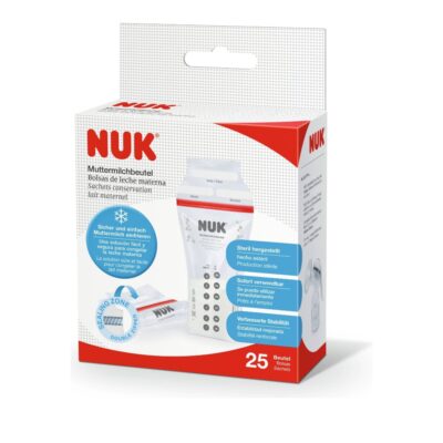 Σακουλάκια αποθήκευσης μητρικού γάλακτος της NUK : ο εύκολος και υγιεινός τρόπος αποθήκευσης μητρικού γάλακτος.