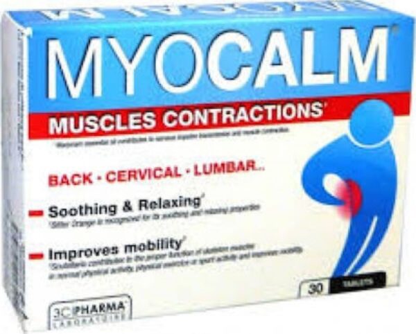 MyoCalm Muscle Contractions ,δρα μειώνοντας τις μυϊκές συσπάσεις και τον πόνο