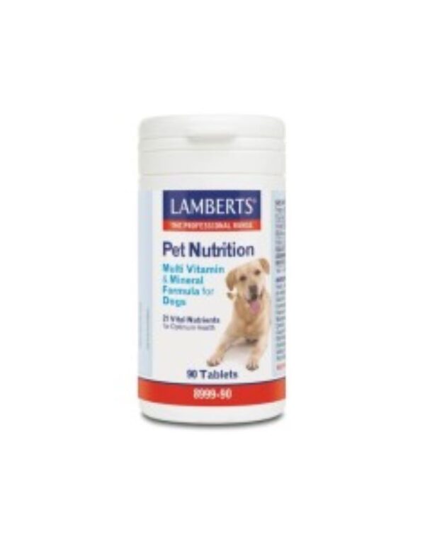 Lamberts Pet Nutrition Multi Vitamin & Mineral Formula For Dogs Πολυβιταμίνες Σκύλου σε Δισκία 90tabs