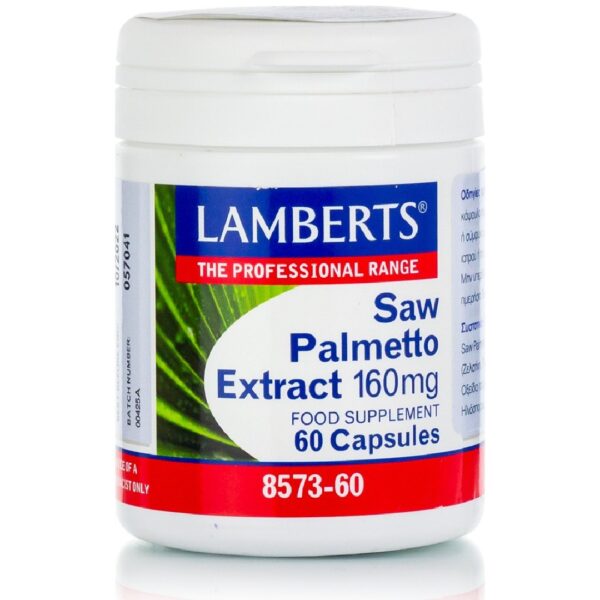 Lamberts Saw Palmetto (Serenoa repens) Συμπλήρωμα για την Υγεία του Προστάτη 160mg 60 κάψουλες