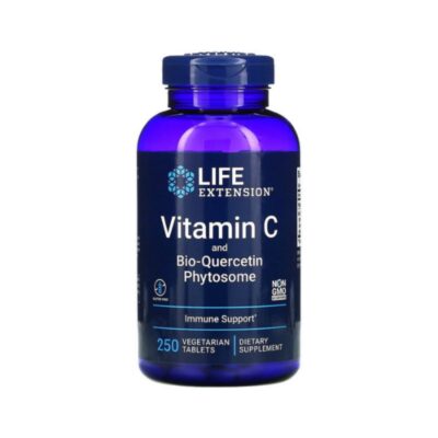 Life Extension Vitamin C & Bio-Quercetin Phytosome Βιταμίνη για Ενέργεια & Ανοσοποιητικό 1000mg 250 φυτικές κάψουλες