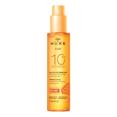 Nuxe Sun Tanning Oil Αδιάβροχο Αντηλιακό Λάδι Προσώπου και Σώματος SPF10 σε Spray 150ml