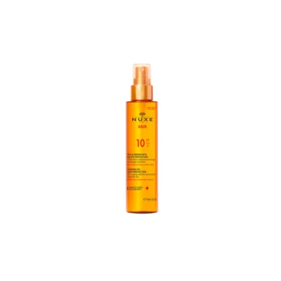 Nuxe Sun Tanning Oil Αδιάβροχο Αντηλιακό Λάδι Προσώπου και Σώματος SPF10 σε Spray 150ml