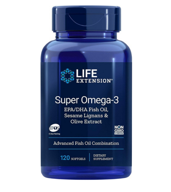 Life Extension Super Omega 3 Ιχθυέλαιο EPA DHA Fish Oil Sesame Lignans & Olive Extract 120 μαλακές κάψουλες