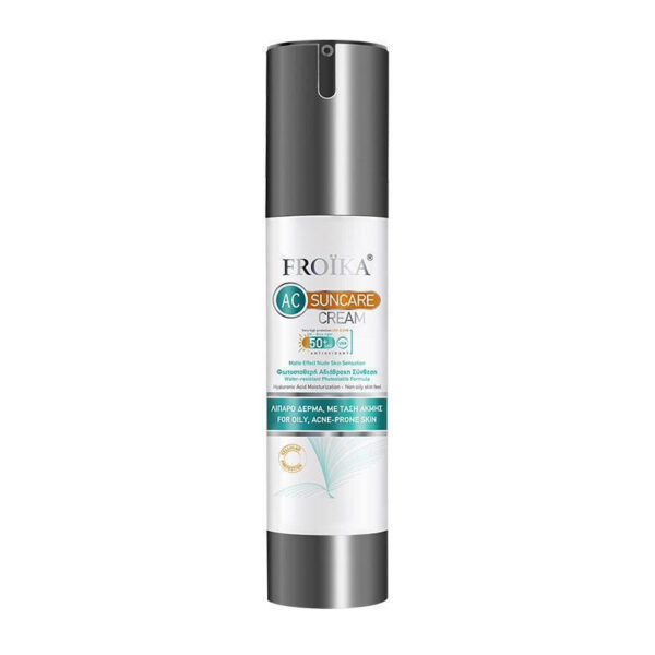 Froika AC Cream Αδιάβροχη Αντηλιακή Κρέμα Προσώπου SPF50 40ml