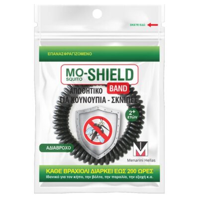 Menarini Mo-Shield Εντομοαπωθητικό Βραχιόλι για Παιδιά Μαύρο
