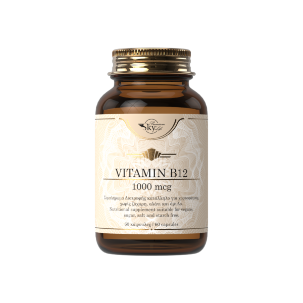 Sky Premium Life Vitamin B12 Βιταμίνη 1000mcg 60 κάψουλες