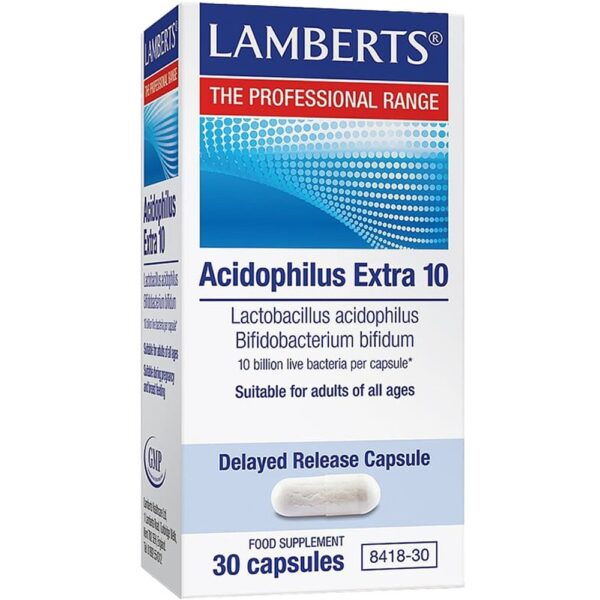 LAMBERTS ACIDOPHILUS EXTRA 10 BILLION 30 CAPSULES