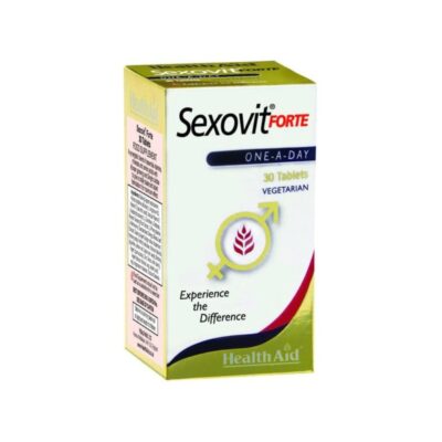 HEALTH AID SEXOVIT FORTE ΓΙΑ ΤΗΝ ΒΕΛΤΙΩΣΗ ΤΗΣ ΣΕΞΟΥΑΛΙΚΟΤΗΤΑΣ με 30 VEGETARIAN TABLETS